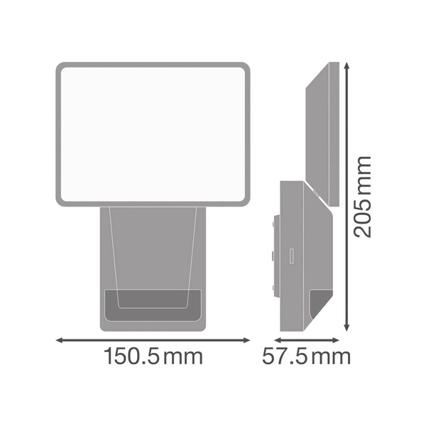  Osram Reflektor Zewnętrzny Osram Led Z Czujnikiem Endura Pro Flood, Biały, 15 W 
