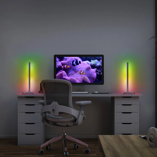  Osram Smart+ Lampa Stołowa Osram Smart+ Wifi Corner Magic, Srebrna, 43 Cm Rgb 