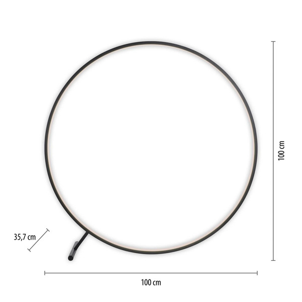  Paul Neuhaus Lampa Stojąca Led Hula Cct Z Pilotem ø 100cm 