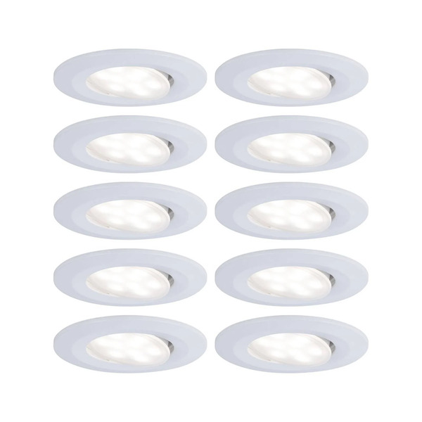  Paulmann Paulmann Calla Spot Wpuszczany Led, ø9cm, 840, 10 Sztuk, Biały, Ip65 