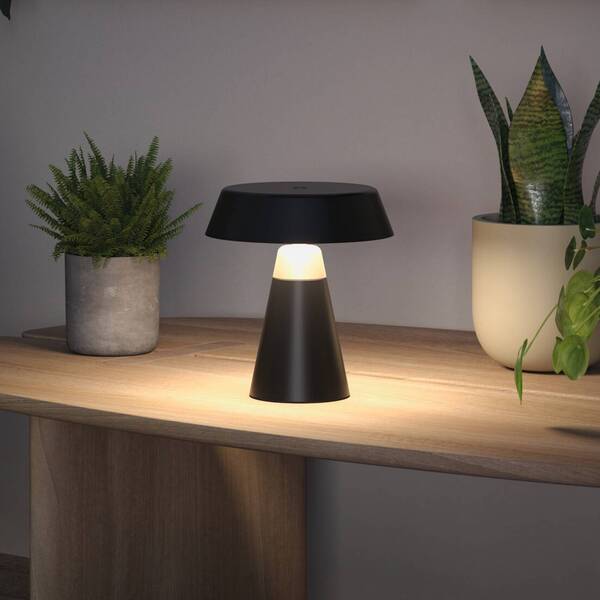  Paulmann Lampa Stołowa Led Paulmann Lirox Z Akumulatorem, Czarna/beżowa, 20 Cm, Ip44 