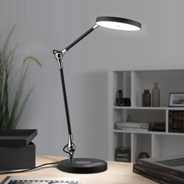  Paulmann Lampka Biurkowa Led Paulmann Numis, Czarna, ściemniana, Cct 