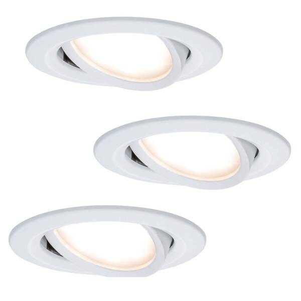  Paulmann 3 Oprawy Wpuszczane Led Coin Slim, Biała, Ip2 