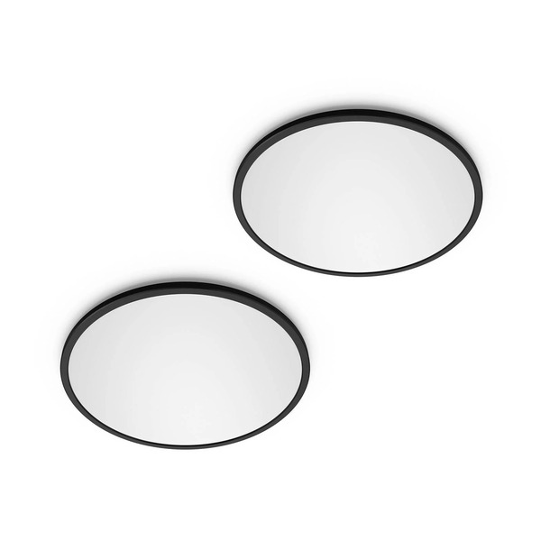 Philips Philips Led Superslim Zestaw 2 Szt. Czarny Ip44 ø 25 Cm 2700 K 