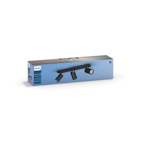  Philips Philips Myliving Kosipo Spot Gu10 Czarny 3-pkt. 