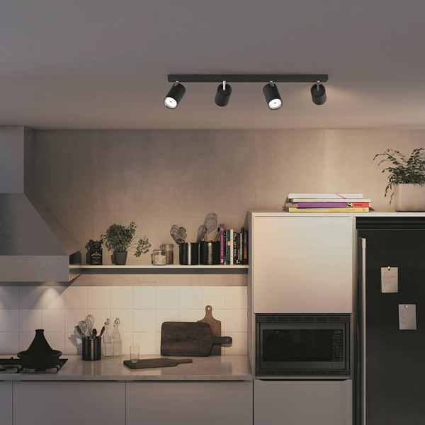  Philips Philips Myliving Kosipo Spot Gu10 Czarny 4-pkt. 