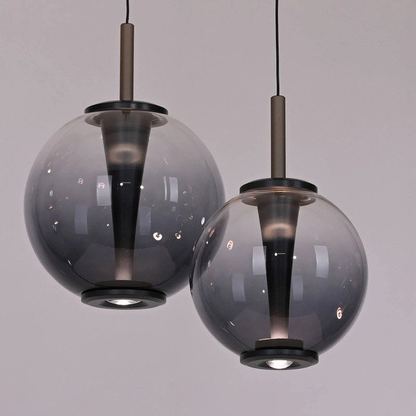  Pure Żyrandol Led Pure E-infinity, Szara/dymna, ø 50 Cm, Cct 