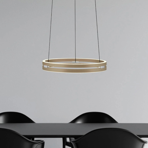  Pure Żyrandol Led Pure E-loop, Brązowa, ø 50 Cm, Aluminium Cct 