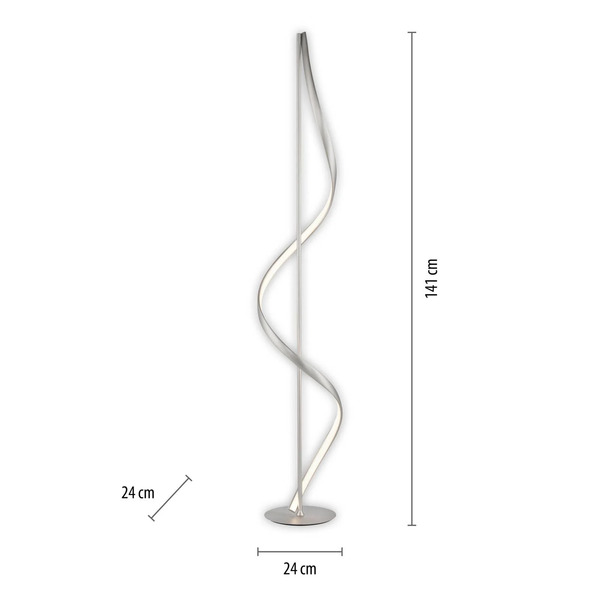 Q-smart-home Paul Neuhaus Q-swing Lampa Stojąca Led, Stal 