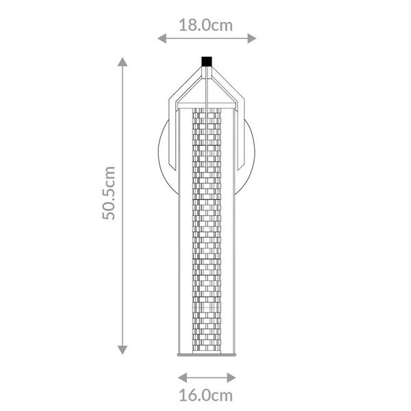  Quintiesse Kinkiet Led Espada, Chrom Polerowany, ø 16 Cm, Metal Ip44 