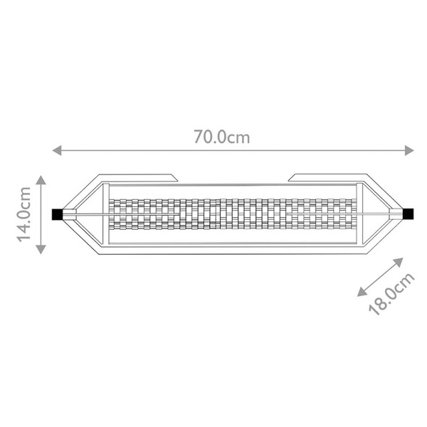  Quintiesse Kinkiet Led Espada, Chrom Polerowany Szerokość 70 Cm Metal Ip44 