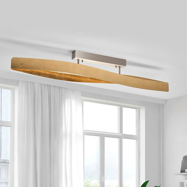  Quitani Elegancka Lampa Sufitowa Led, Płatki Metaliczne 