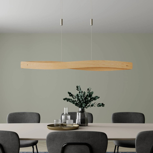  Quitani Quitani Lampa Wisząca Led Lian, Dąb/naturalny 