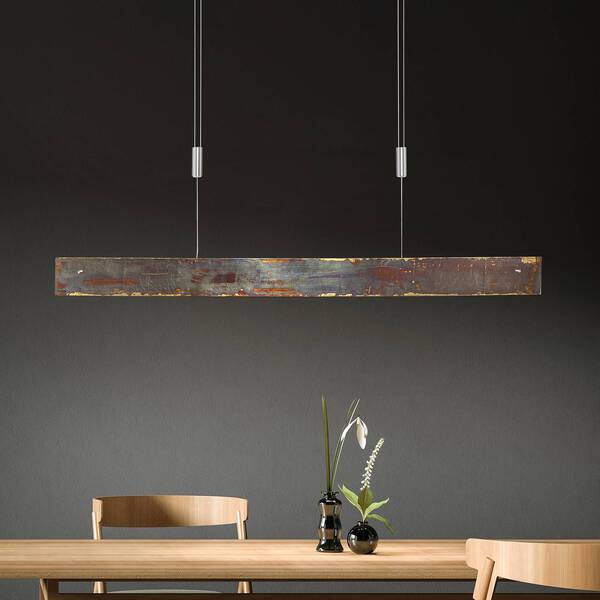  Quitani Lampa Wisząca Led Quitani Malu, Oksydowane Złoto, Długość 100 Cm 