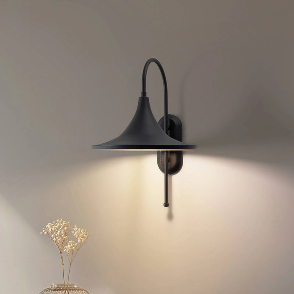  Royaltech Kinkiet Enjolino, Czarny, Wysokość 48 Cm, Metal, E27 