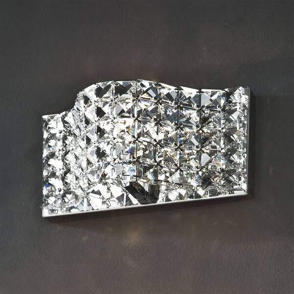  Schuller Valencia Lampa ścienna Onda, Kryształ 25 Cm 