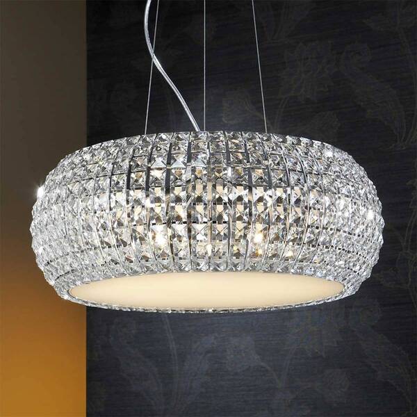  Schuller Valencia Mieniąca Się Lampa Wisząca Diamond Okrągła 