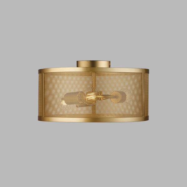  Searchlight Lampa Sufitowa Fishnet, Złota, ø 45 Cm 