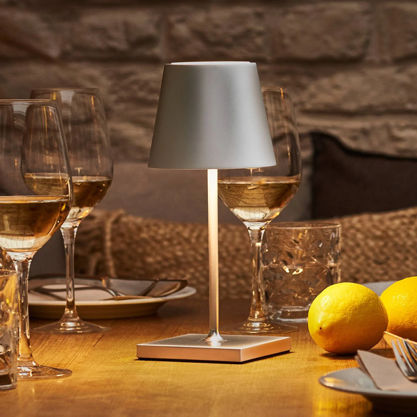  Sigor Akumulatorowa Lampa Stołowa Led Nuindie Mini, Easy Connect, Srebrna, 