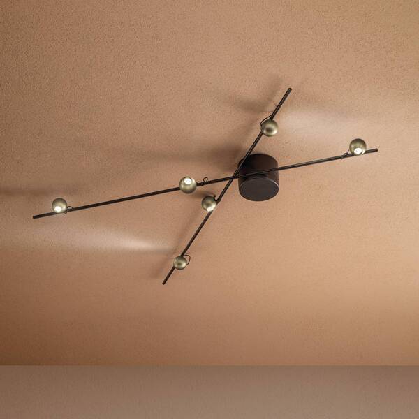 Sil-lux Lampa Sufitowa Led Magnetic, Brąz/złota 