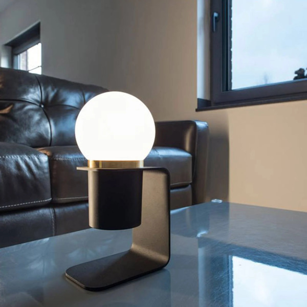  Slv Slv Tonila Lampa Stołowa Led Czarny/mosiądz 