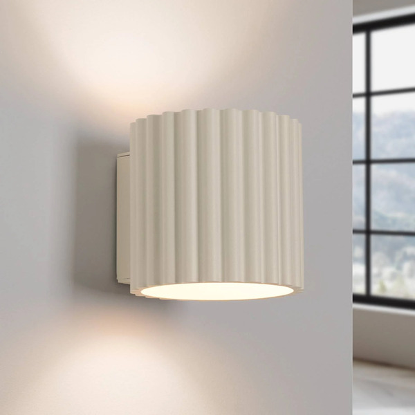  Sollux Lighting Kinkiet Ribla, Beżowy, ø 10 Cm, Metal, G9 