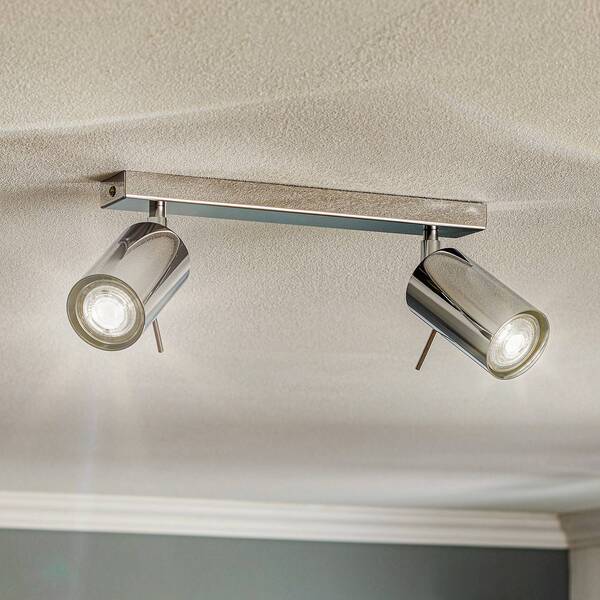  Sollux Lighting Reflektor Sufitowy Okrągły, Chrom, 2-punktowa 