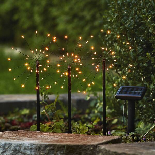  Star Trading Lampa Solarna Led Firework Z Grotami Ziemnymi 