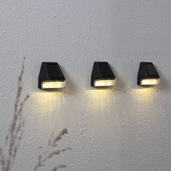  Star Trading Zestaw 3 Sztuk Lamp ściennych Led Wally Mini Zasilanych Energią Słoneczną 