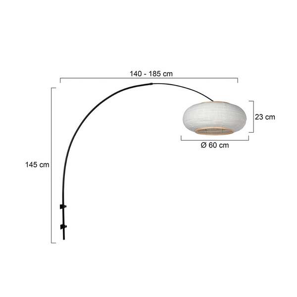  Steinhauer Kinkiet Sparkled Light 4619zw, Czarny/biały Len 