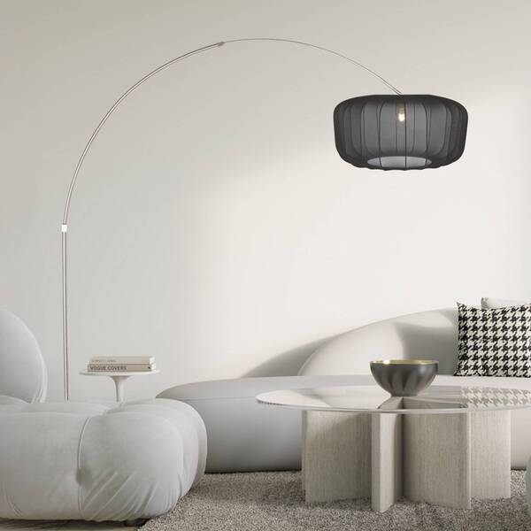  Steinhauer Lampa Stojąca Sparkled Light, Stal/czarny Nylon, 240 Cm 