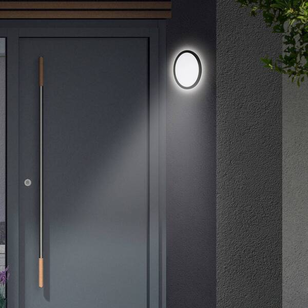  Telefunken Kinkiet Zewnętrzny Led Nizza, ø 28cm, Czarny 4000k 