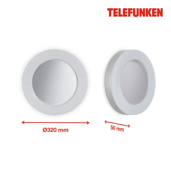  Telefunken Telefunken Rixi Kinkiet Zewnętrzny Led, Biały 