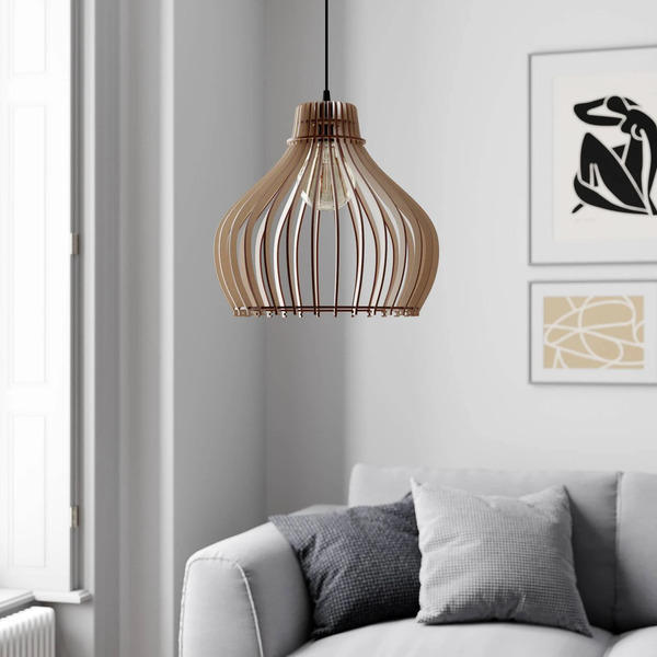  Temar Lighting Lampa Wisząca Barrel 1-punktowa, ø 38cm 