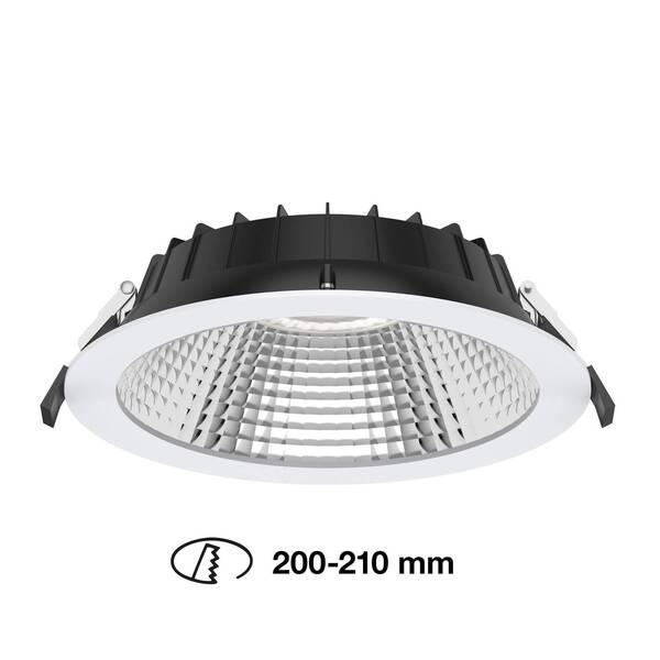  The Light Group Slc Shift Wpuszczany Led ø 22,8cm Cct, Biały 