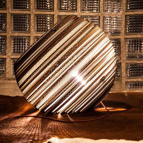  Think Paper Tekturowa Lampa Stołowa Think Paper Globe, ø 64 Cm 