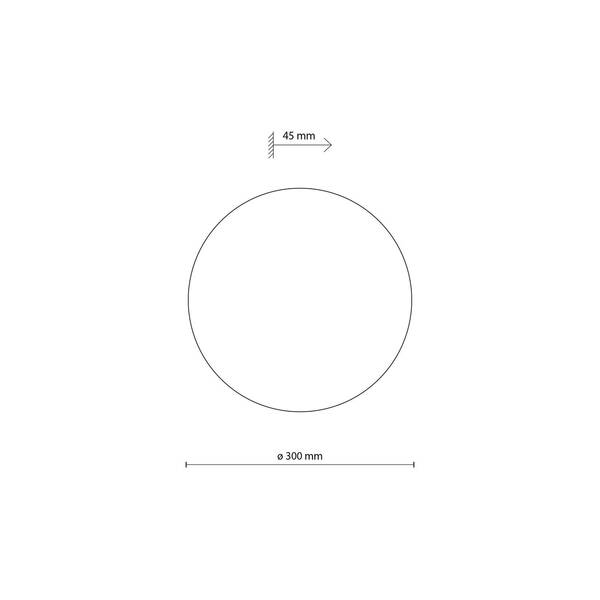  Tk Lighting Kinkiet Luna, Brązowy, światło Pośrednie, ø 30 Cm, Stal 