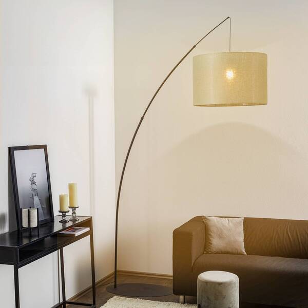  Tk Lighting Lampa Stojąca Moby Green Z Tekstylnym Kloszem 