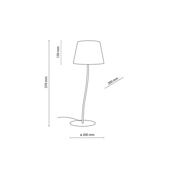  Tk Lighting Lampa Stołowa Nicola, żółta 