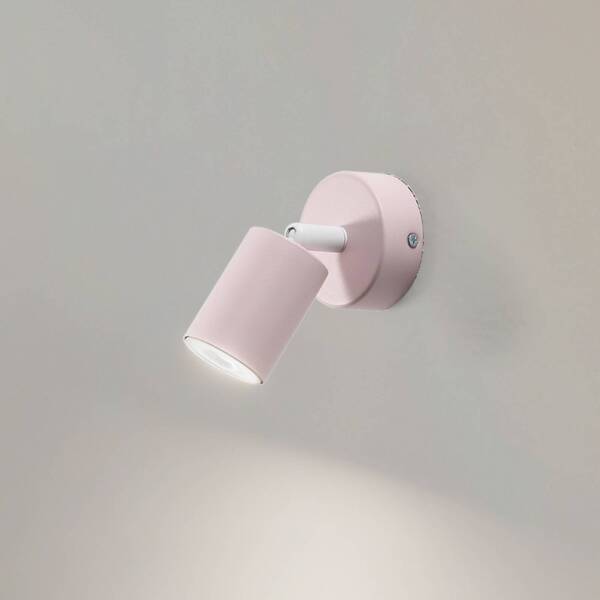  Tk Lighting Reflektor ścienny Livia, Różowy, 13 Cm, Metal, Regulowany, Gu10 