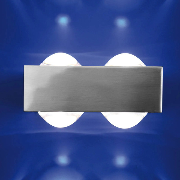  Top Light Kinkiet Focus, Nikiel 4 Soczewki, Metal, Szkło 