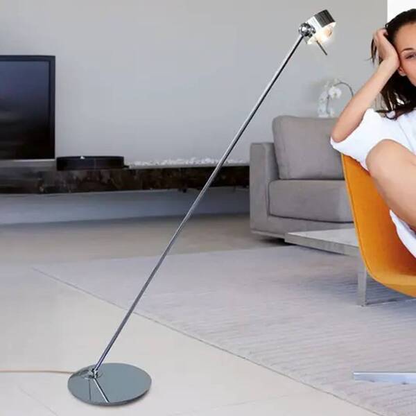  Top Light Lampa Stojąca Led Puk Floor Mini Single Chrom Mat 