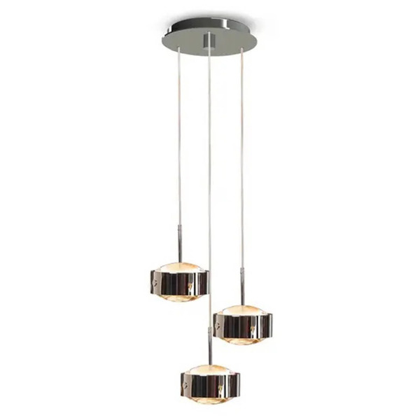  Top Light Lampa żyrandol Puk Meg Maxx Drop Trio Nikiel Mat 3-punktowa G9 