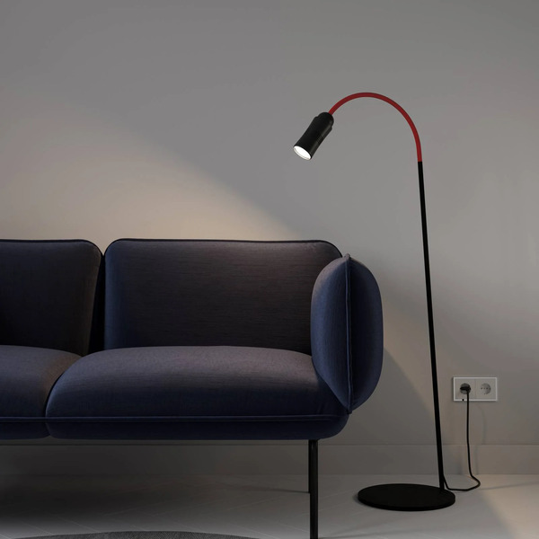  Top Light Neo! Floor Lampa Stojąca Led Czarna/czerwona 
