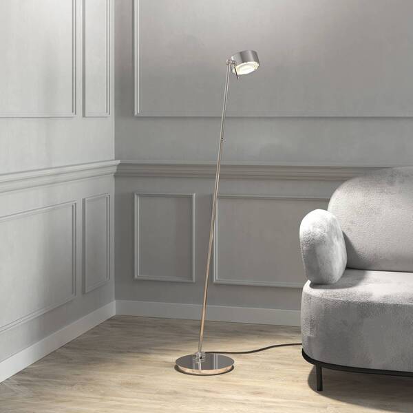  Top Light Puk! 120 Floor Led Przezroczysta/matowa, Chrom 