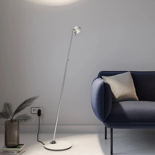  Top Light Puk Mini Floor Mini Single Led Matowa/przezroczysta, Biała 