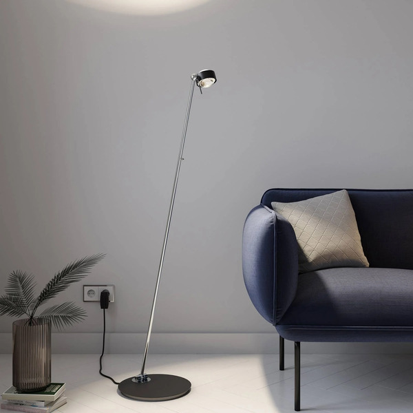  Top Light Puk Mini Floor Mini Single Led Matowa/przezroczysta, Czarna 