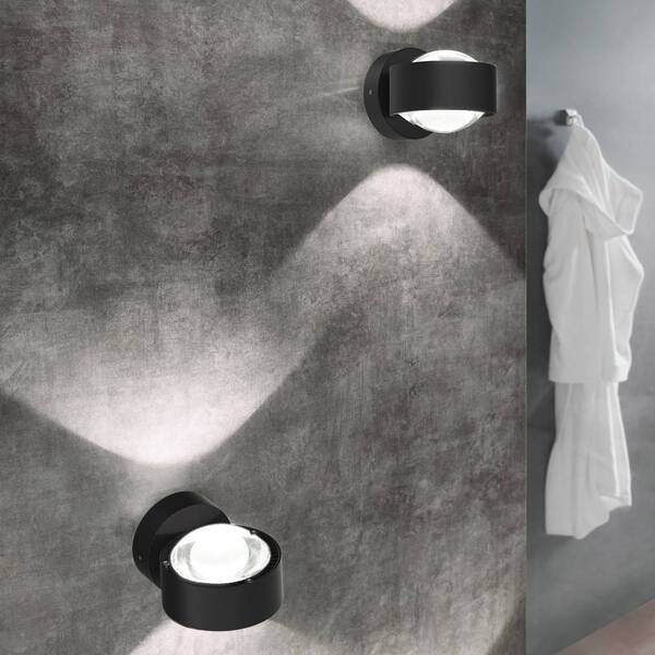  Top Light Puk Mini Wall, G9, Przezroczyste Soczewki, Czarny Matowy 