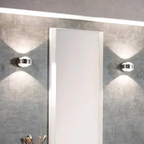  Top Light Puk Mini Wall Led 2x8w Soczewki Przezroczyste, Chrom 