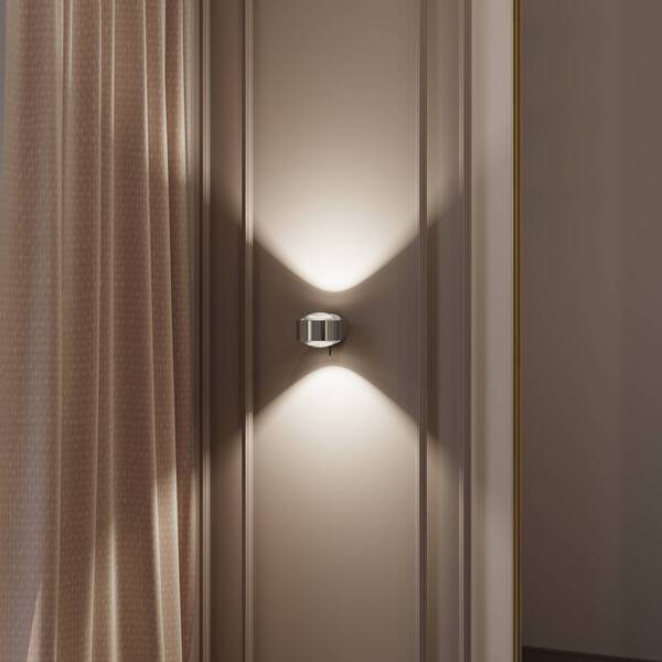  Top Light Puk! 120 Wall Spot Led Przezroczysty, Chrom 